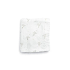 Little Rei Bamboo Swaddle Single - Grey Balloon 120X120cm