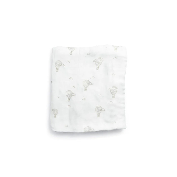 Little Rei Bamboo Swaddle Single - Grey Balloon 120X120cm