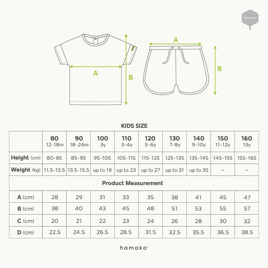 Hamako Tencel Striped Aqua (SQ) Short Set