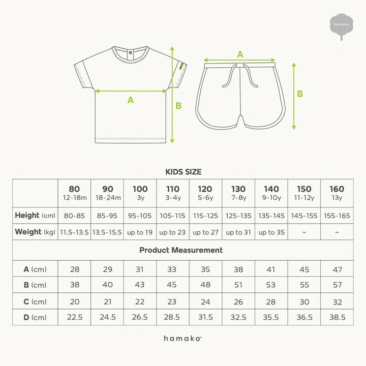 Hamako Tencel Striped Aqua (SQ) Short Set