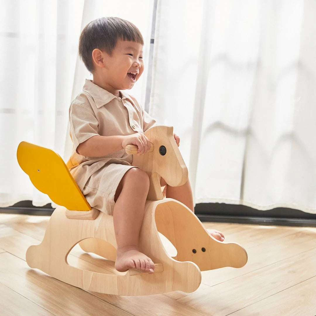 PlanToys Rocking Pegasus - Modern Rustic
