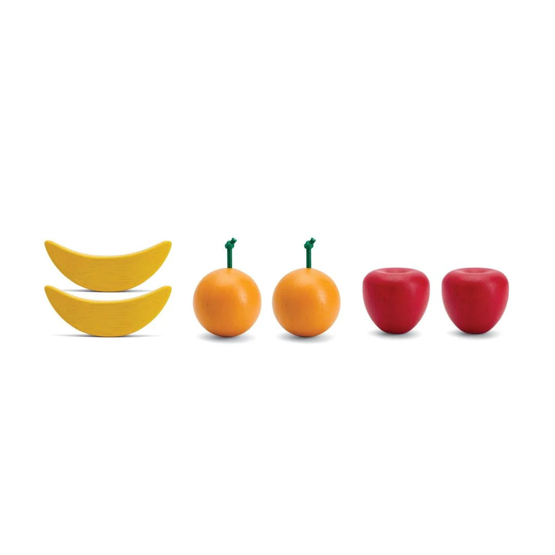 PlanToys Fresh Produce Set A (Apples, Oranges & Bananas)