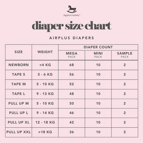 Applecrumby AirPlus Overnight Pull Up Diapers - Mega Pack - image 2 - Happikiddo.com