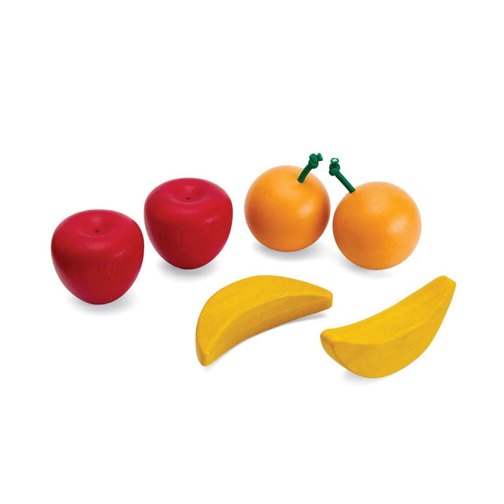 PlanToys Fresh Produce Set A (Apples, Oranges & Bananas)