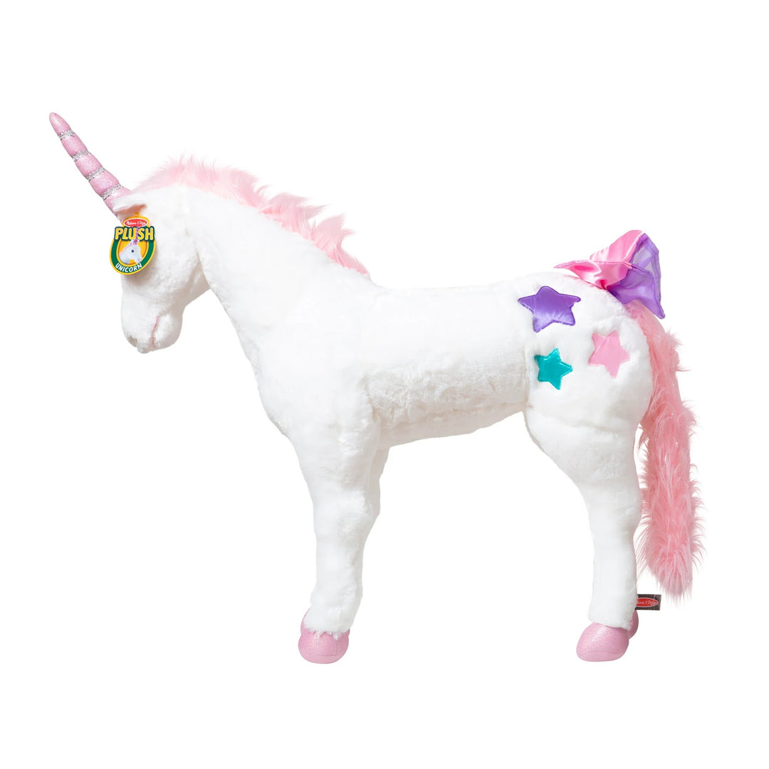 Melissa & Doug Unicorn Lifelike Plush Stuffed Animal
