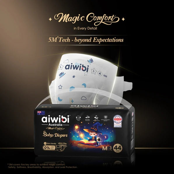 Aiwibi Baby Diapers Magic Comfort ( Tape/Pants )