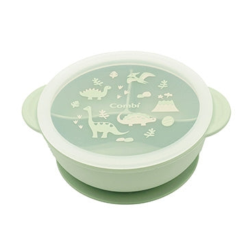 Combi Silicon Divided Suction Bowl & Lid