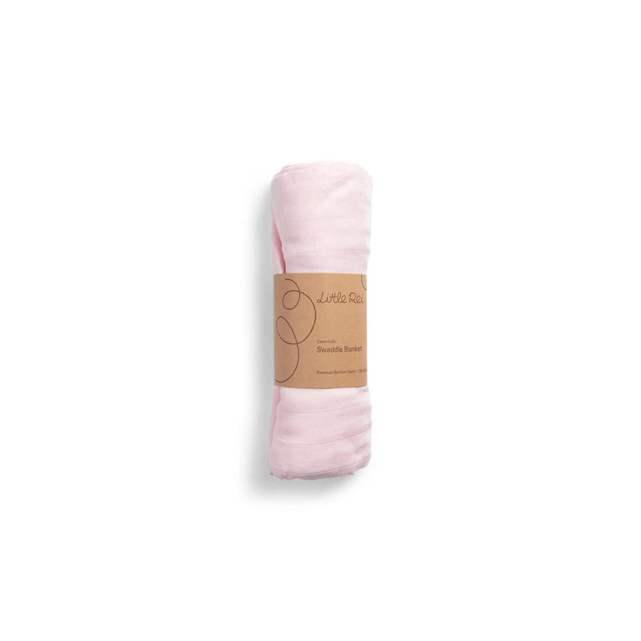 Little Rei Bamboo Swaddle Single - Light Pink 120X120cm