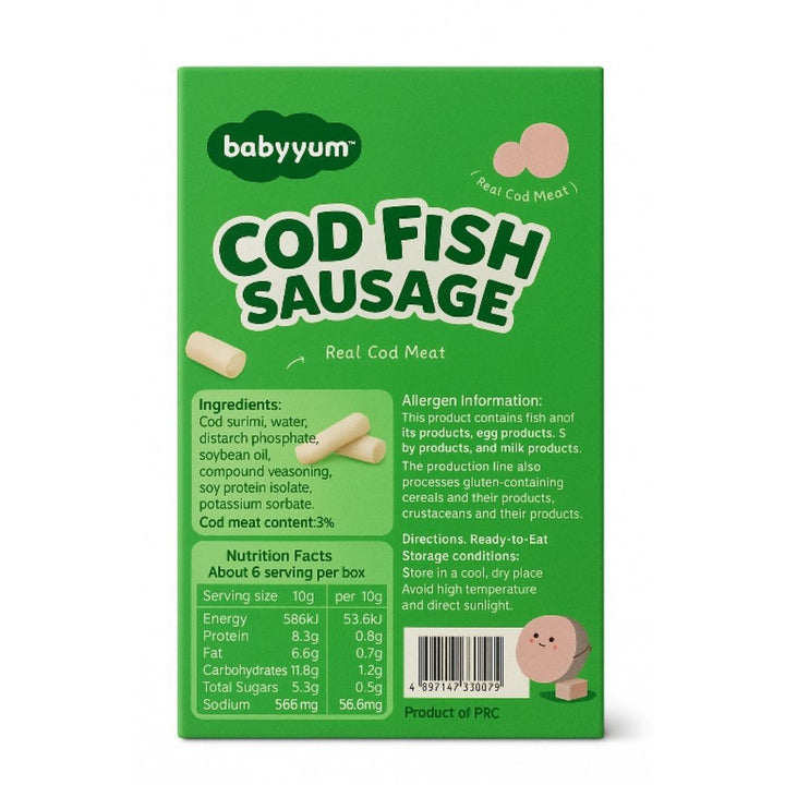 Baby Yum Cod Fish Sausage