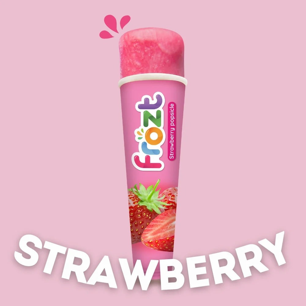 Frozt Strawberry Real Fruit Popsicle - image 3 - Happikiddo.com