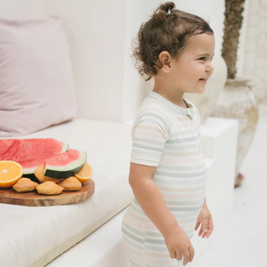 Joey&Mom Rainbow Splash Swimwear Set