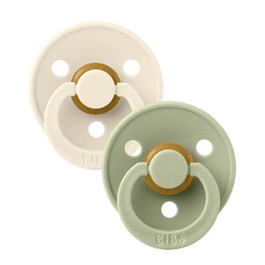 BIBS 2 Pack Colour Latex Pacifier