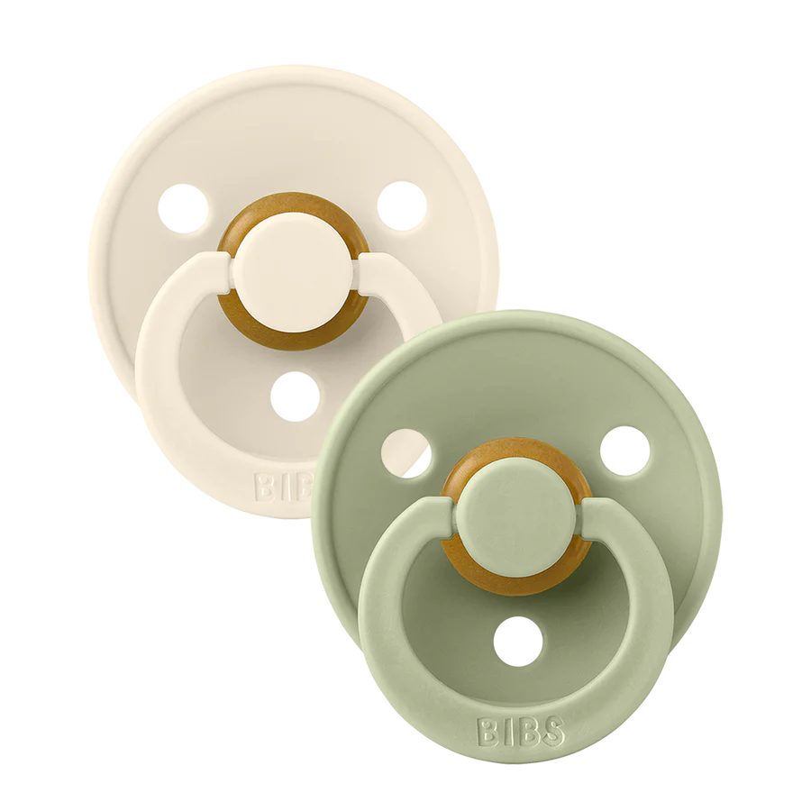 BIBS 2 Pack Colour Latex Pacifier