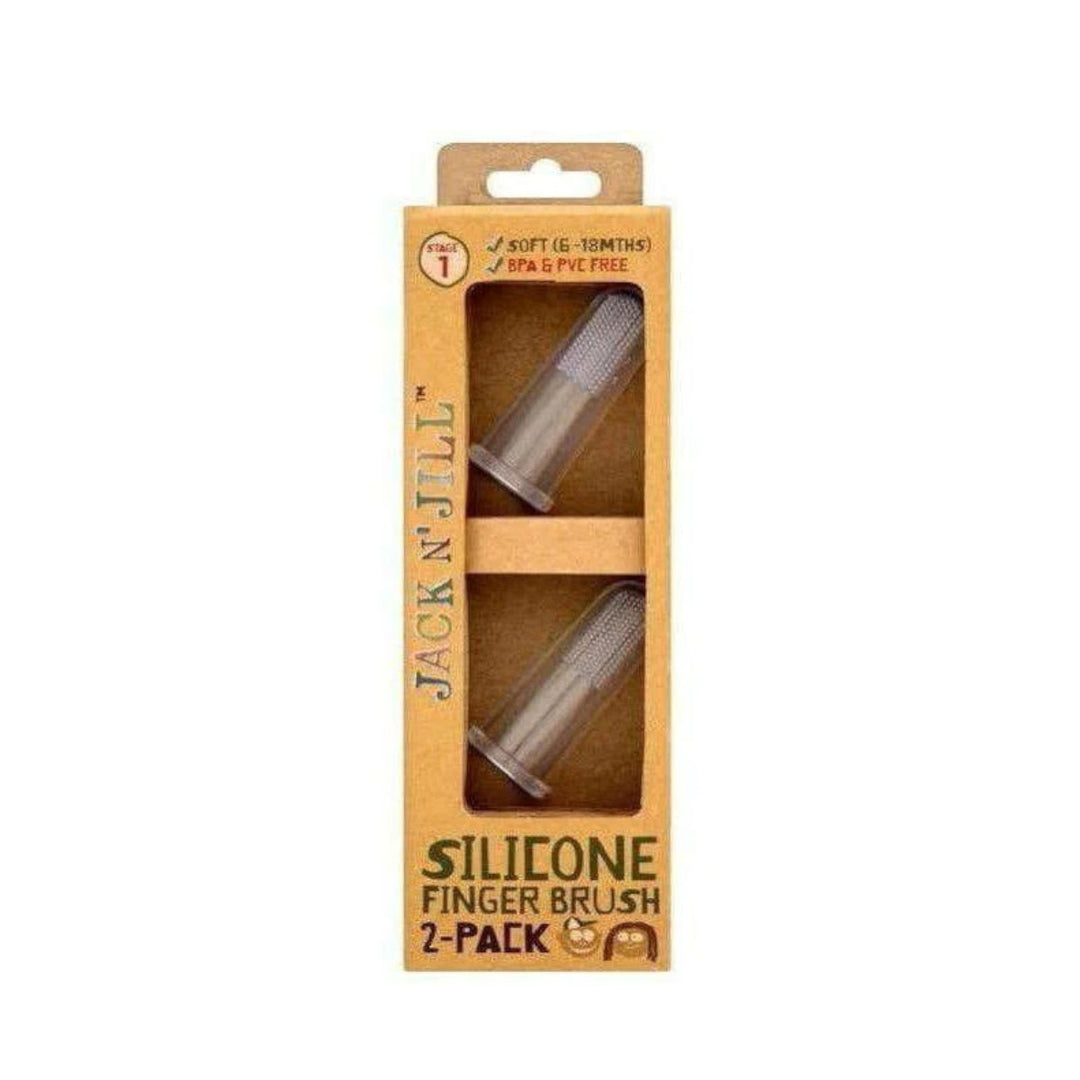 Jack N Jill Silicone Finger Brush 2 Pack (Stage 1) - 6 To 18 Months