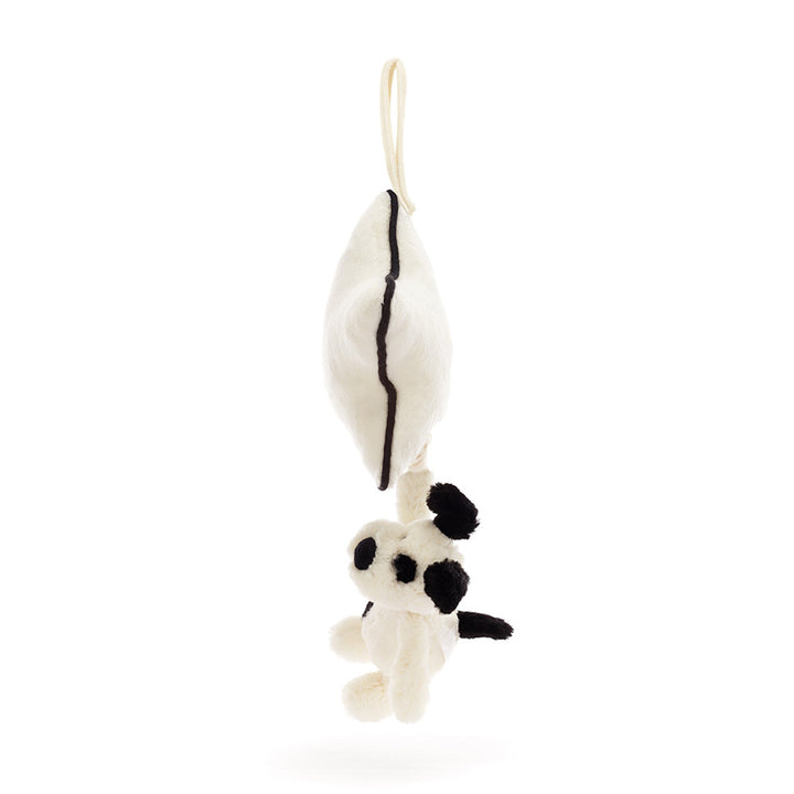 Jellycat Bashful Black & Cream Puppy Musical Pull