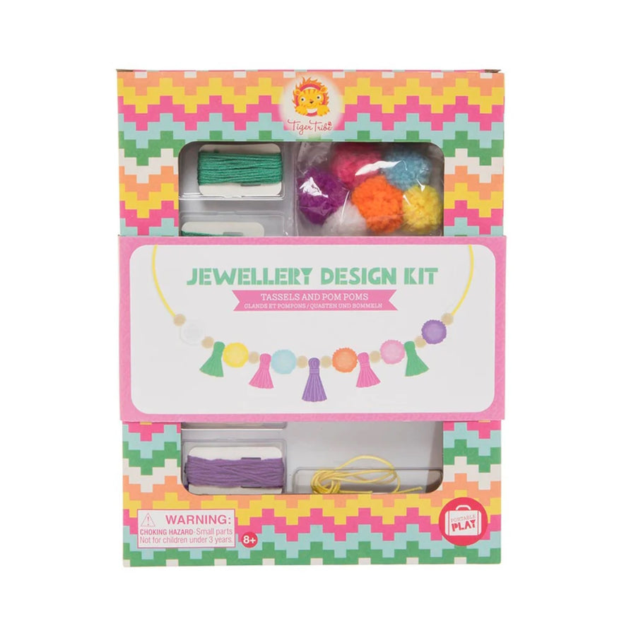 Tiger Tribe Jewellery Design Kit Tassels and Pom Poms