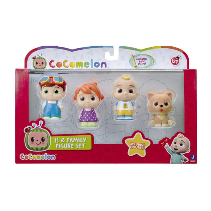Cocomelon 4 Figure Pack (JJ & Family)