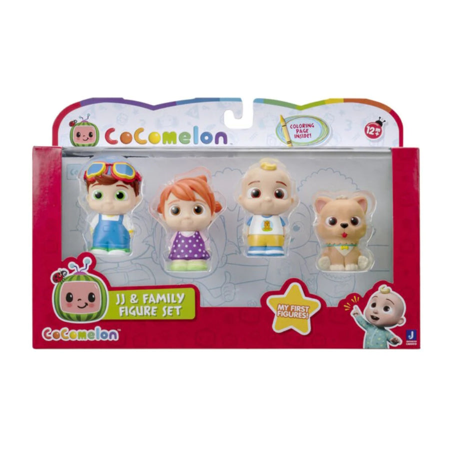 Cocomelon 4 Figure Pack (JJ & Family)