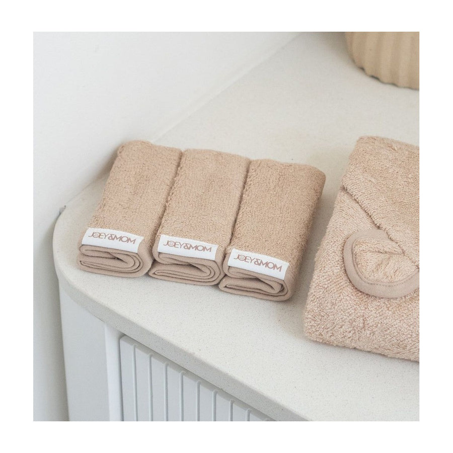 Joey&Mom Wash Cloth Bundle Sand