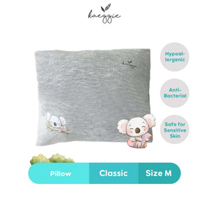 Kaeggie Signature Organic Bamboo Pillow Grey Classic Size M