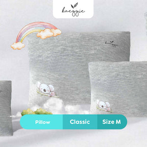 Kaeggie Signature Organic Bamboo Pillow Grey Classic Size M