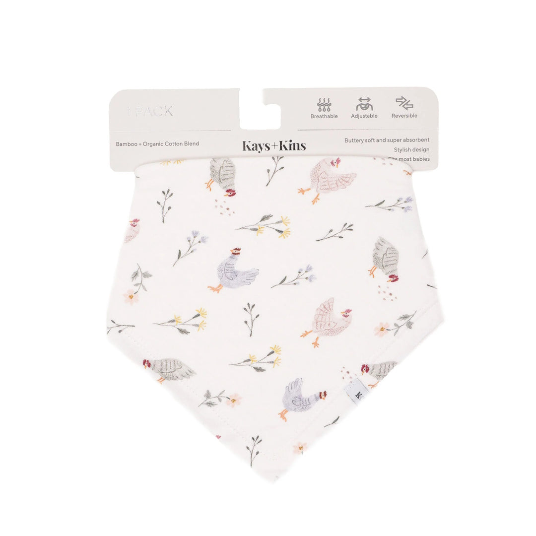 Kays + Kins Reversibib - Chirpy Charm