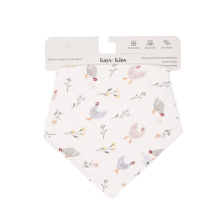 Kays + Kins Reversibib - Chirpy Charm