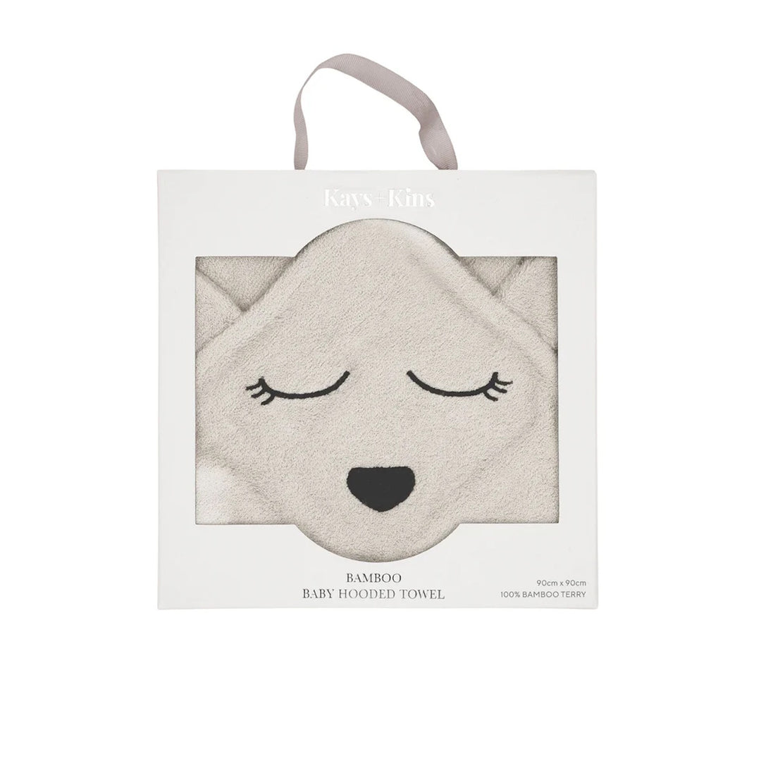 Kays + Kins Bamboo Hooded Towel