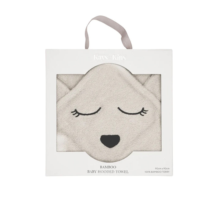Kays + Kins Bamboo Hooded Towel