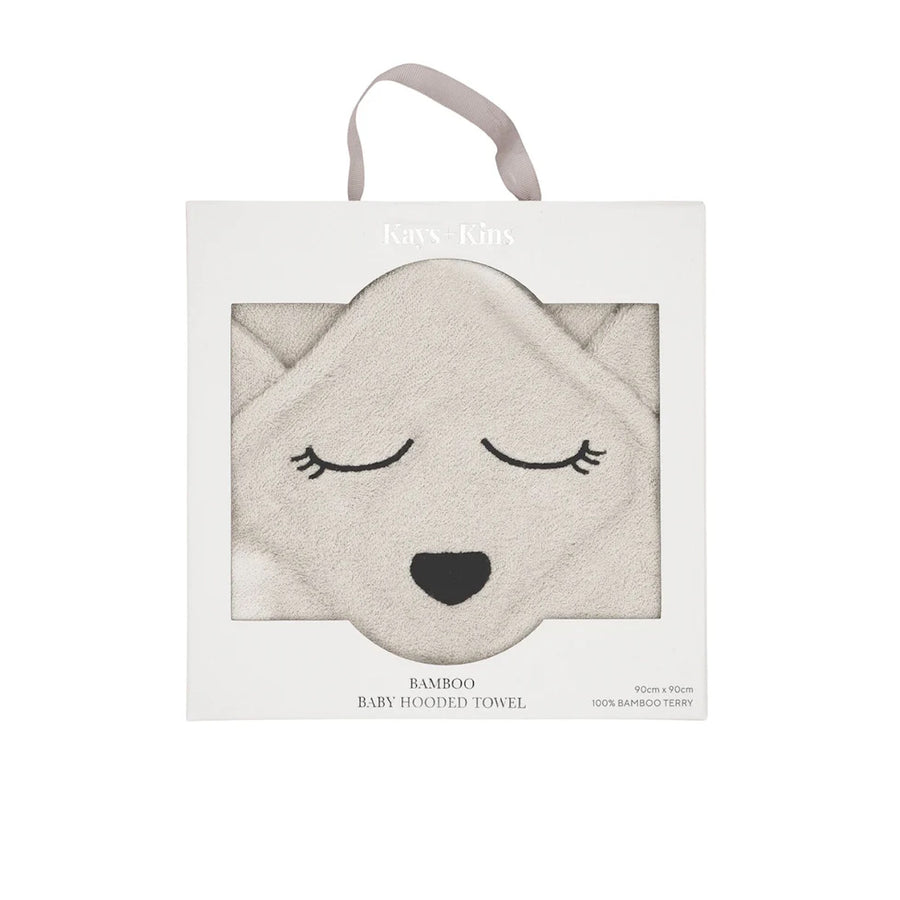 Kays + Kins Bamboo Hooded Towel