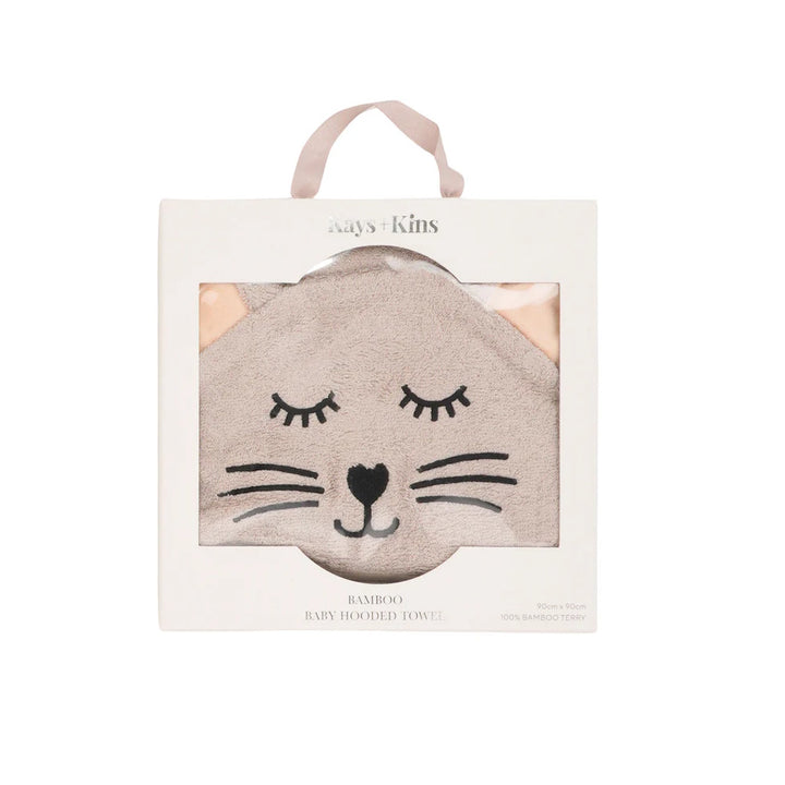 Kays + Kins Bamboo Hooded Towel