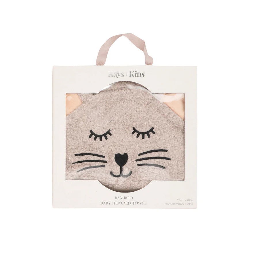 Kays + Kins Bamboo Hooded Towel