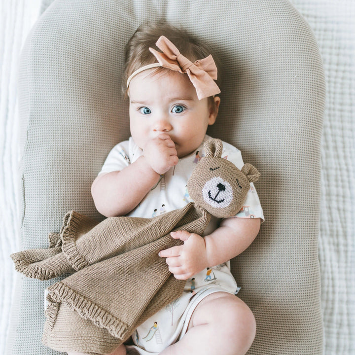Kays + Kins Organic Knit Toy - Sunny Bear