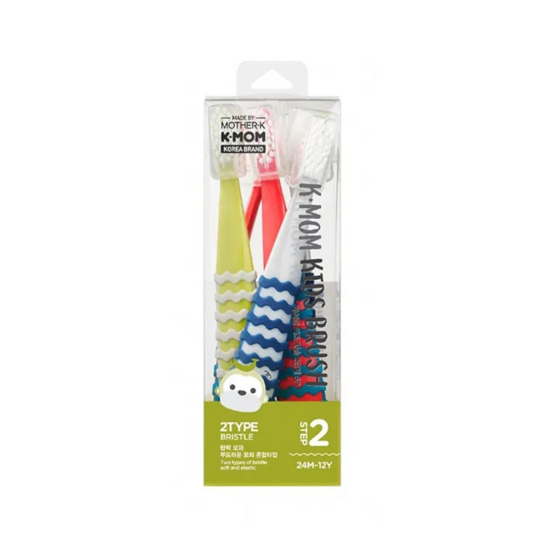 K-Mom Kids Toothbrush 6P Set- Step 2 (5 years - 8 years)