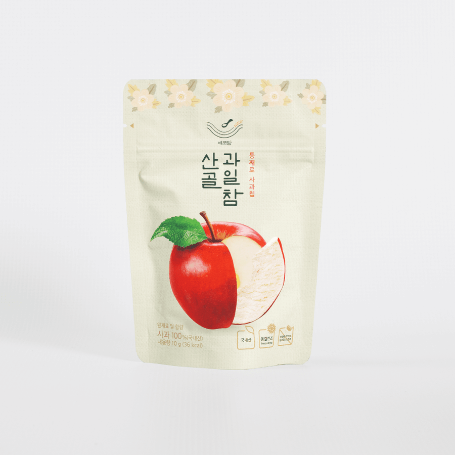 Ecomom SanGol freeze-dried apple fruit chips pouch