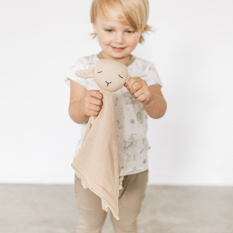 Kays+Kins Organic Knit Toy - Lullaby Lamb