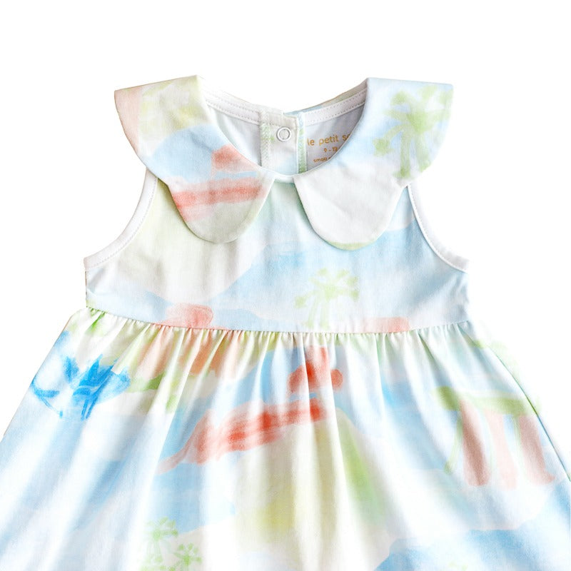 Heritage Series - Baby Girl Jersey Dress in MBS Watercolour Print