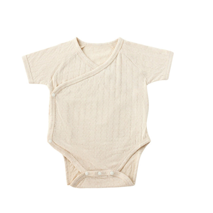 Twinkle Planet Organic Pointelle Kimono Short Sleeve Bodysuit (0-3m)