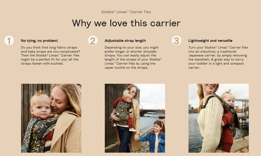 Stokke Limas Carrier Flex - Grey Melange OCS