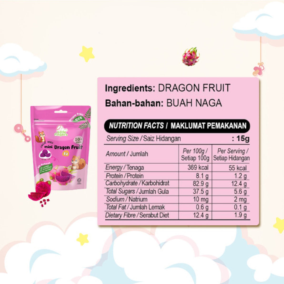 Little Fingers Freeze Dried Mini Fruit 15g (10 months+)