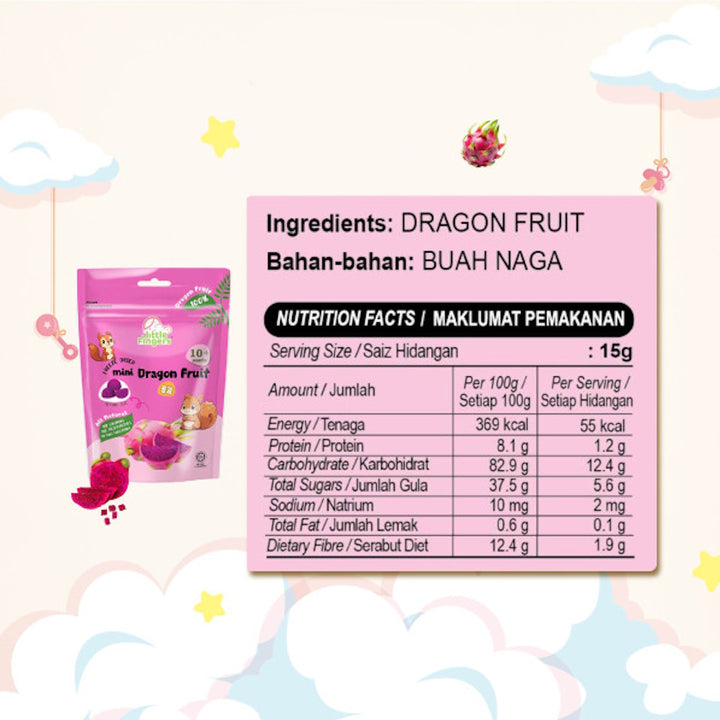 Little Fingers Freeze Dried Mini Fruit 15g (10 months+)