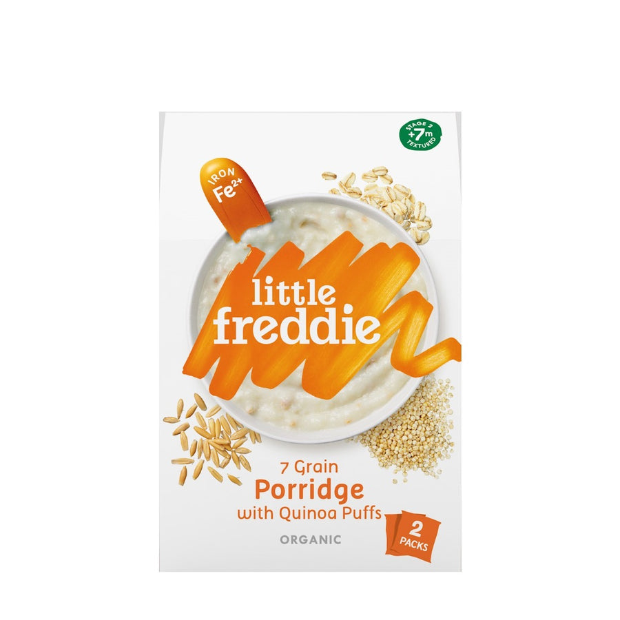 Little Freddie 7 Grain Porridge With Quinoa Puffs (Tent Box) 2 X 80g (7m+)