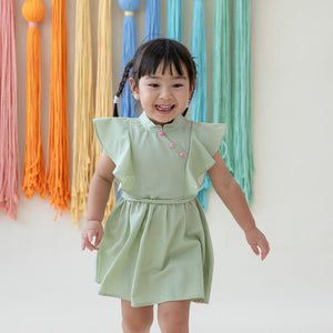 Heritage Series - Girls Cheongsam in Jade