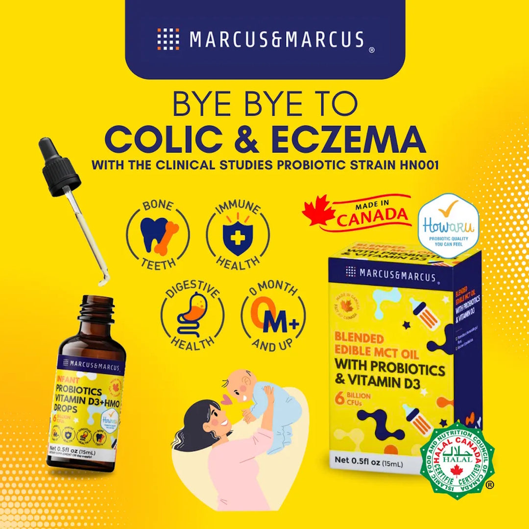 Marcus & Marcus Infant Probiotics & Vitamin D3 15ML (0M+)