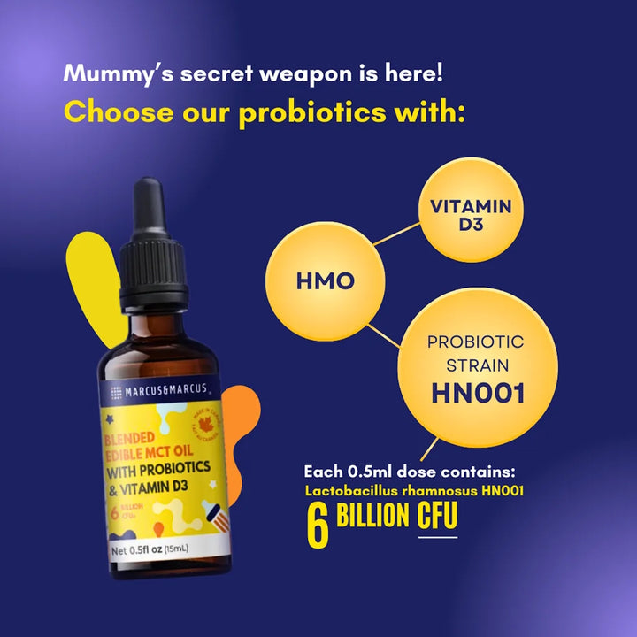 Marcus & Marcus Infant Probiotics & Vitamin D3 15ML (0M+)