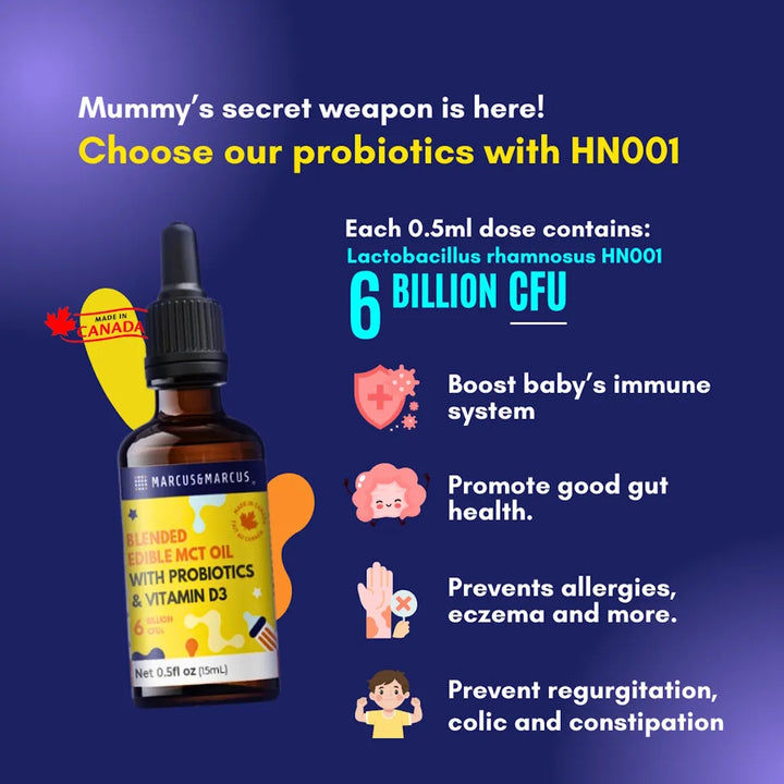 Marcus & Marcus Infant Probiotics & Vitamin D3 15ML (0M+)
