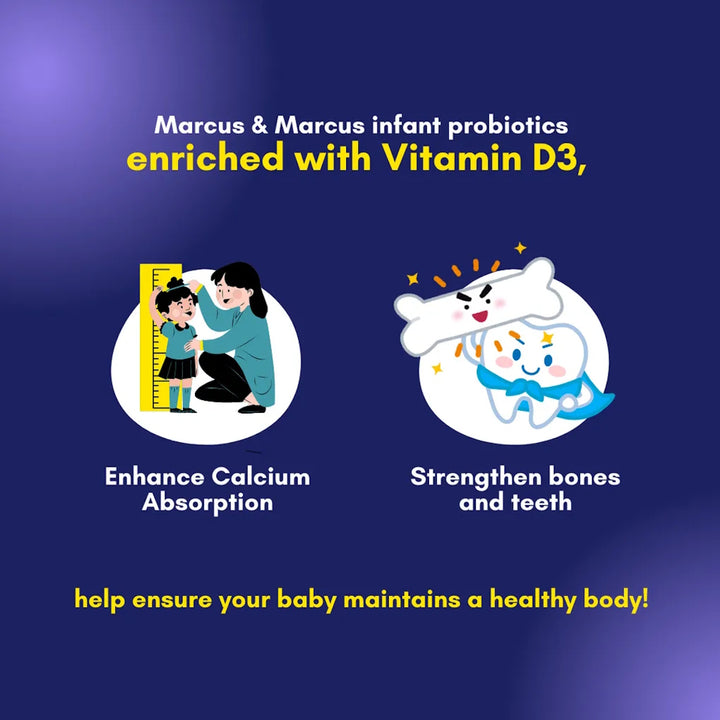 Marcus & Marcus Infant Probiotics & Vitamin D3 15ML (0M+)