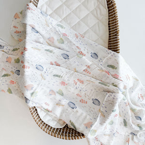 KAYS + KINS Bamboo Swaddle - Marine Fish
