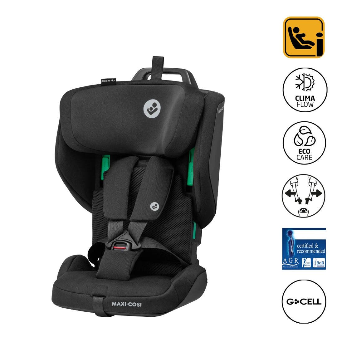 Maxi Cosi Nomad Plus i-Size Car Seat -  Authentic Black