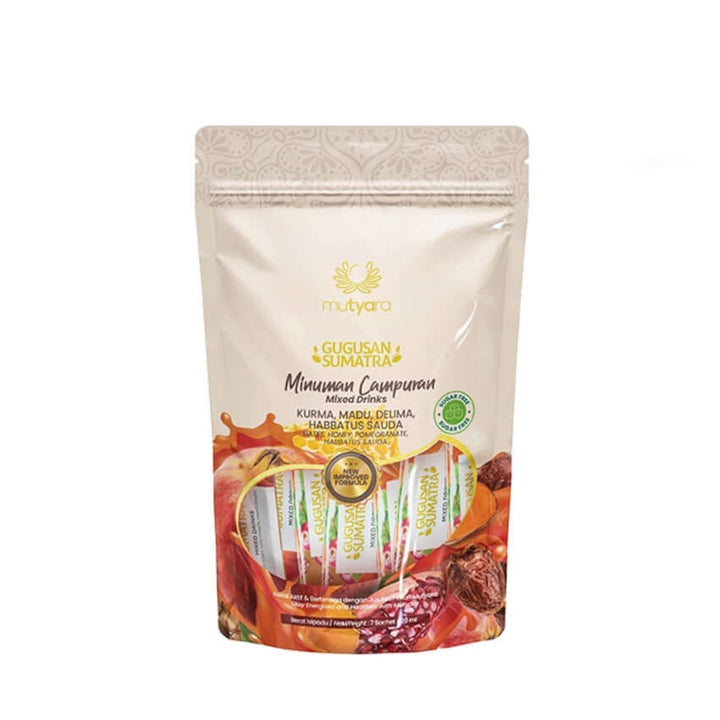 Mutyara Gugusan Sumatra Sugar Free Mini Pouch (7 Sachets x 20ml)